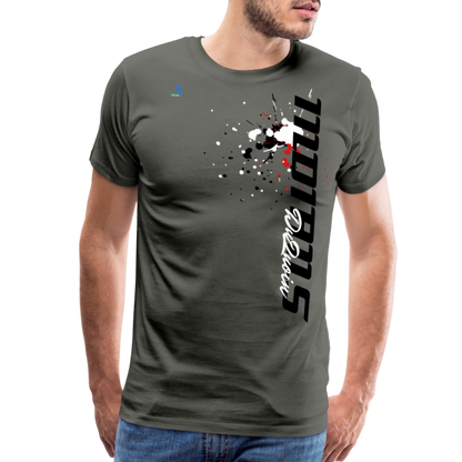 DuQuoin Indians Unisex Premium T-Shirt - asphalt gray