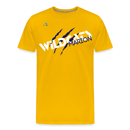 Marion HS Wildcat's Unisex Premium T-Shirt - sun yellow