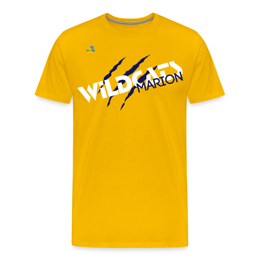 Marion HS Wildcat's Unisex Premium T-Shirt - sun yellow