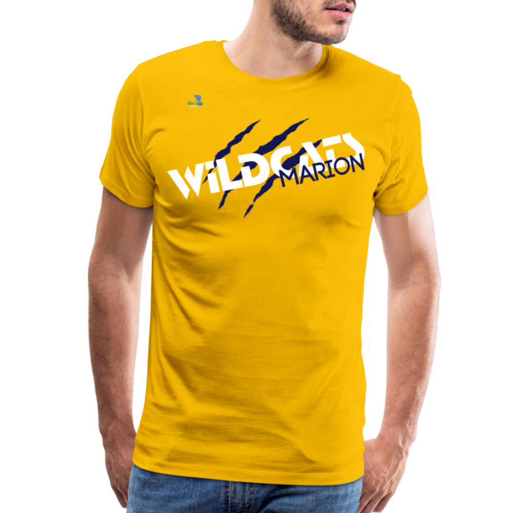 Marion HS Wildcat's Unisex Premium T-Shirt - sun yellow