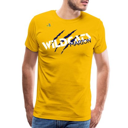 Marion HS Wildcat's Unisex Premium T-Shirt - sun yellow