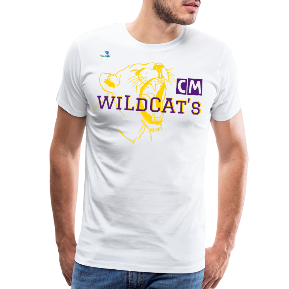 Carrier Mills Wildcats Unisex Premium T-Shirt - white