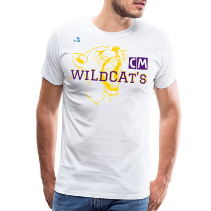 Carrier Mills Wildcats Unisex Premium T-Shirt - white