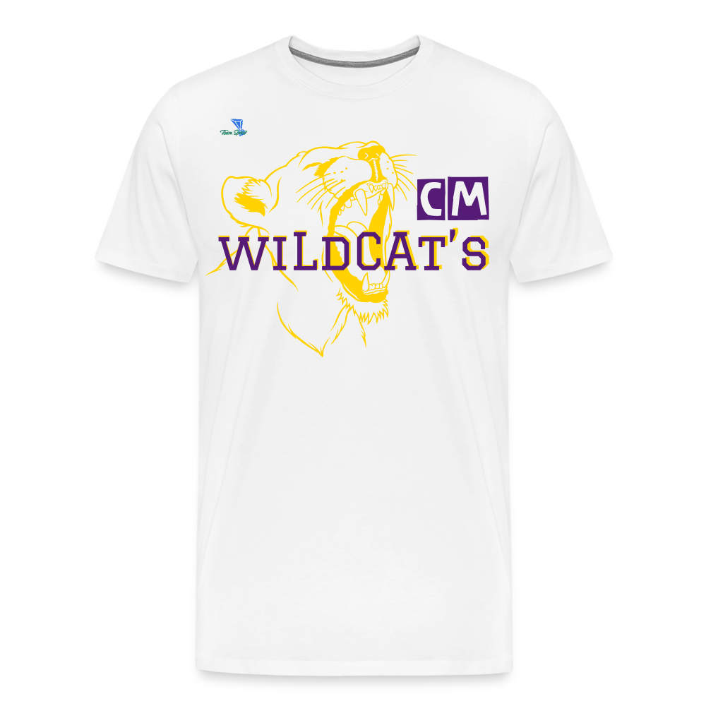 Carrier Mills Wildcats Unisex Premium T-Shirt - white