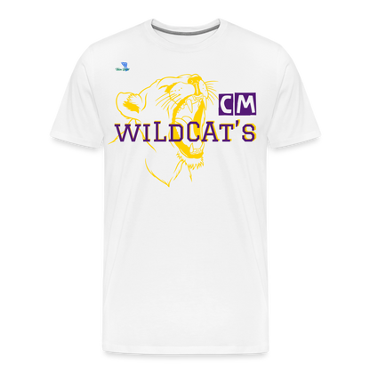 Carrier Mills Wildcats Unisex Premium T-Shirt - white