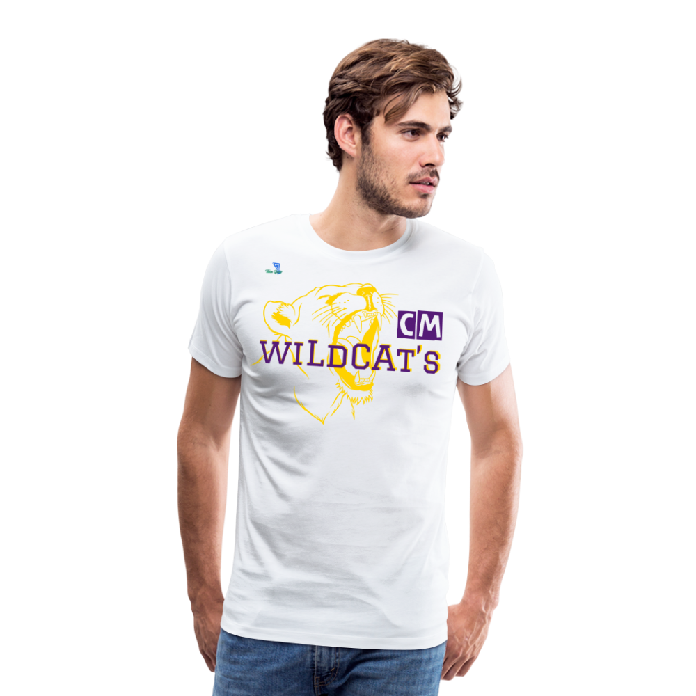 Carrier Mills Wildcats Unisex Premium T-Shirt - white