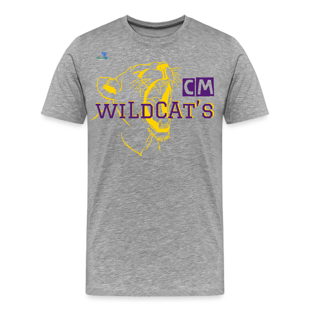 Carrier Mills Wildcats Unisex Premium T-Shirt - heather gray