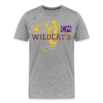 Carrier Mills Wildcats Unisex Premium T-Shirt - heather gray