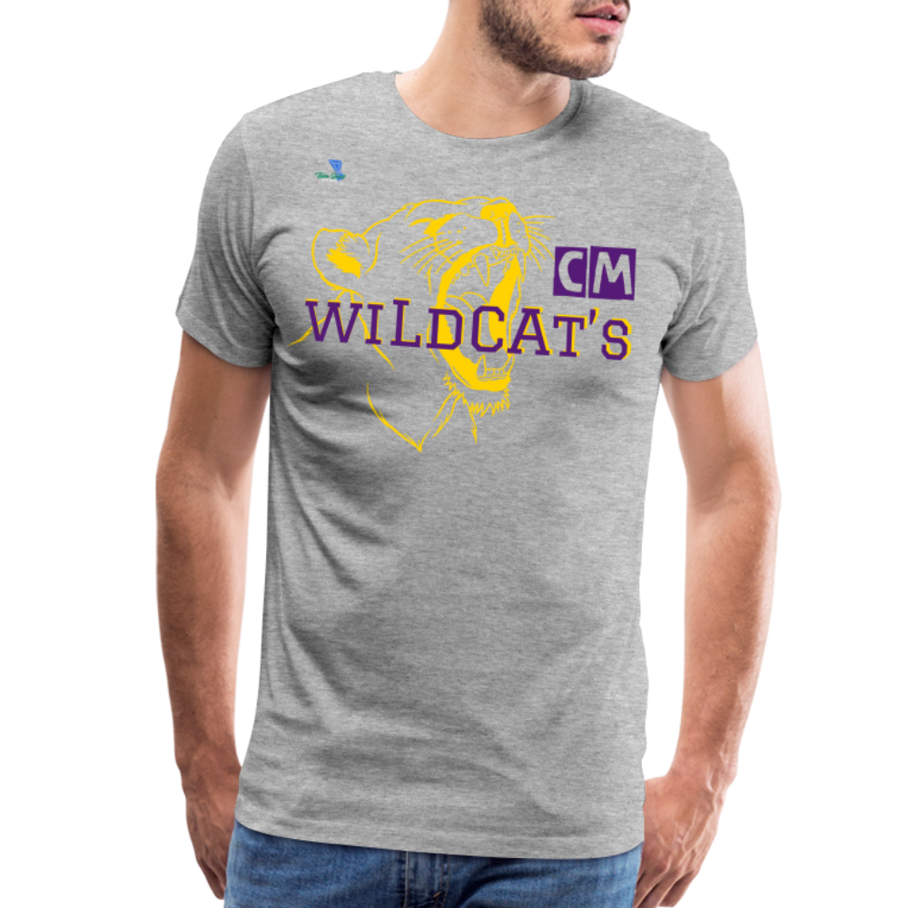 Carrier Mills Wildcats Unisex Premium T-Shirt - heather gray