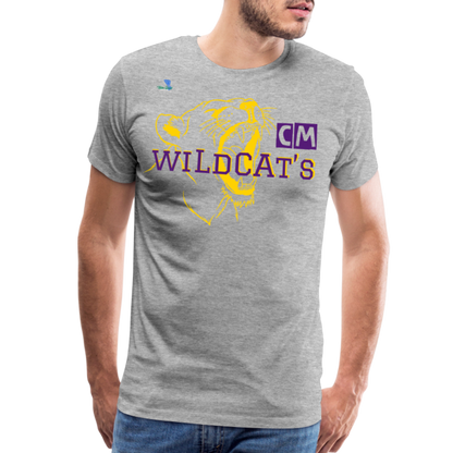 Carrier Mills Wildcats Unisex Premium T-Shirt - heather gray