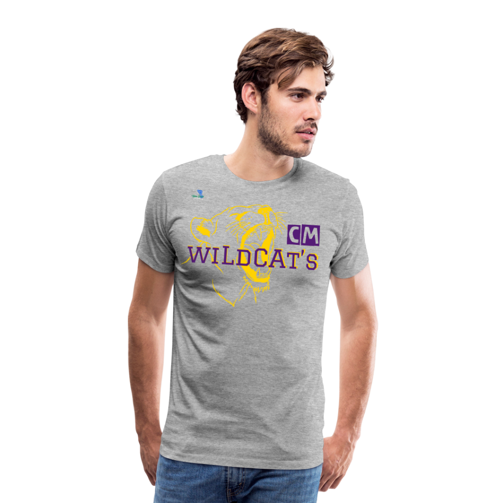 Carrier Mills Wildcats Unisex Premium T-Shirt - heather gray