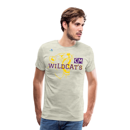 Carrier Mills Wildcats Unisex Premium T-Shirt - heather oatmeal