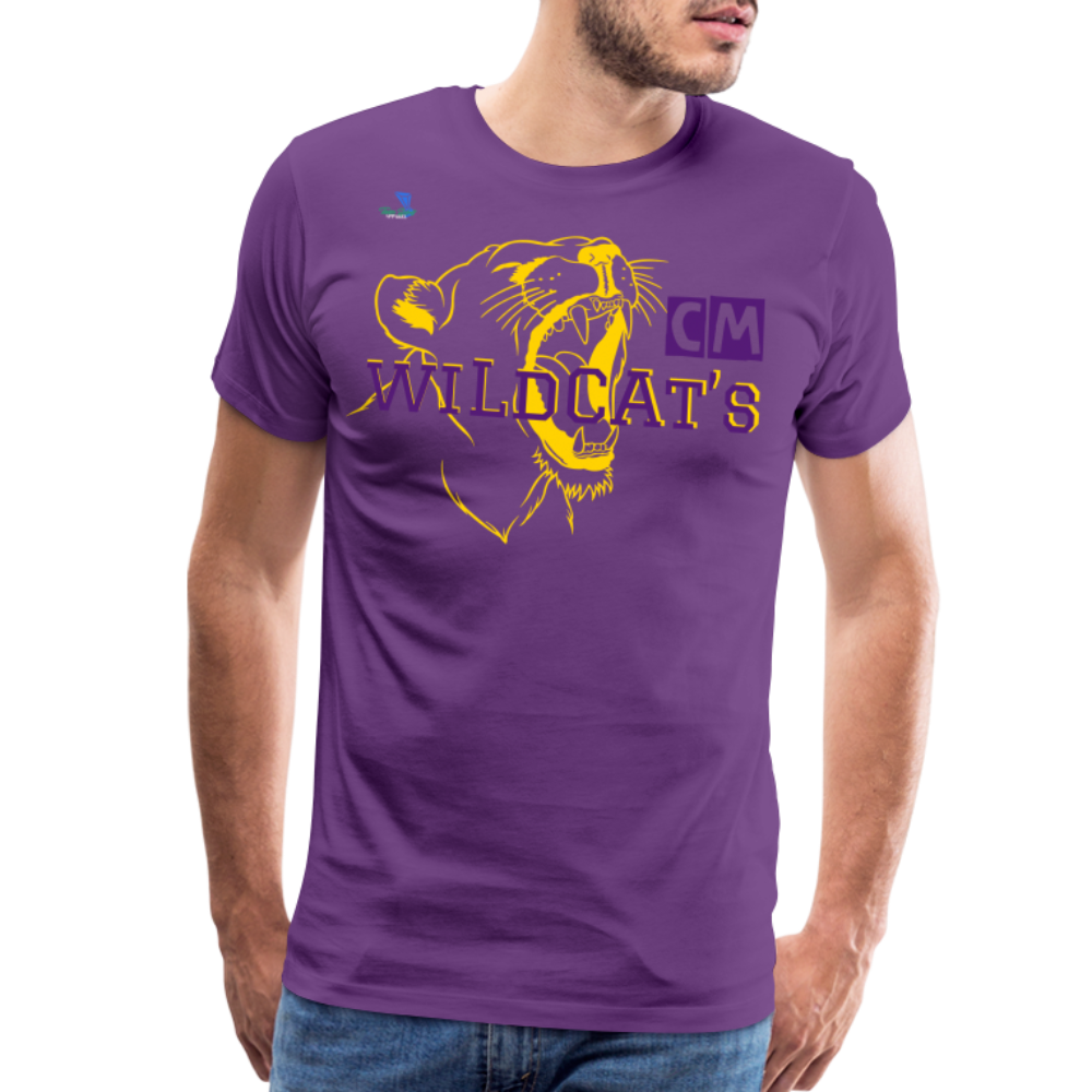 Carrier Mills Wildcats Unisex Premium T-Shirt - purple