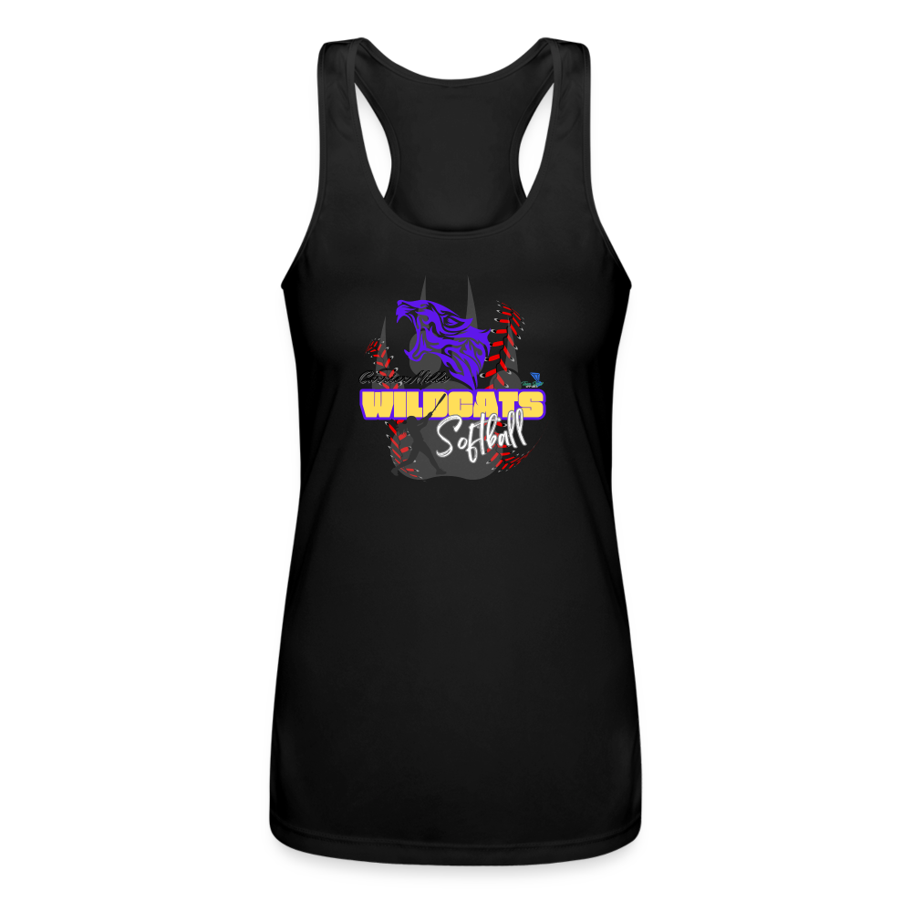 Carrier Mills Wildcats Softball Women's Premium Tank - black