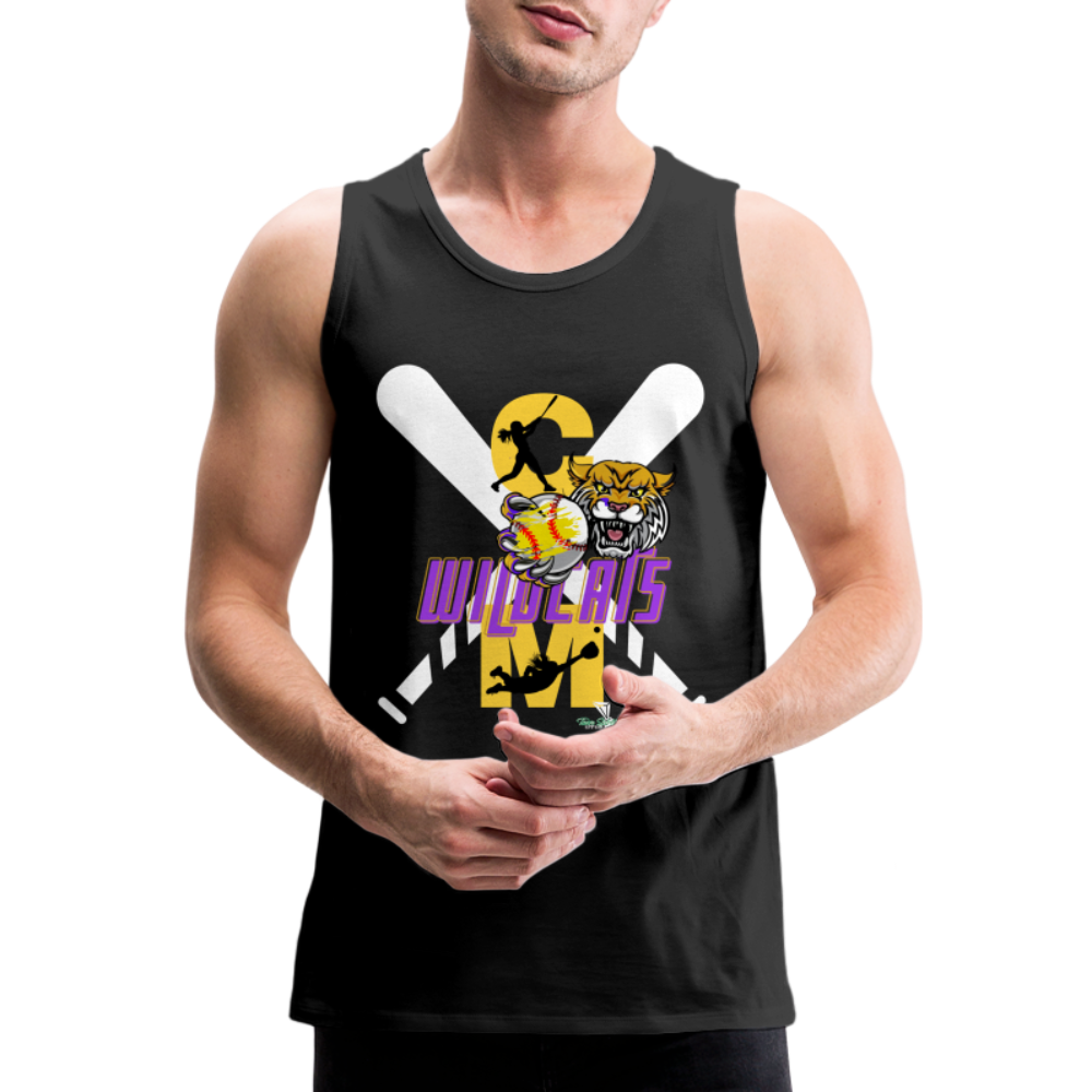 Carrier Mills Softball Men’s Premium Tank - black