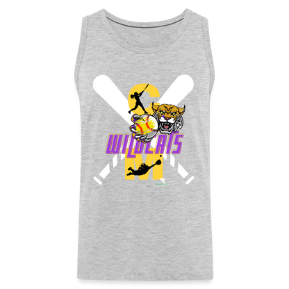 Carrier Mills Softball Men’s Premium Tank - heather gray