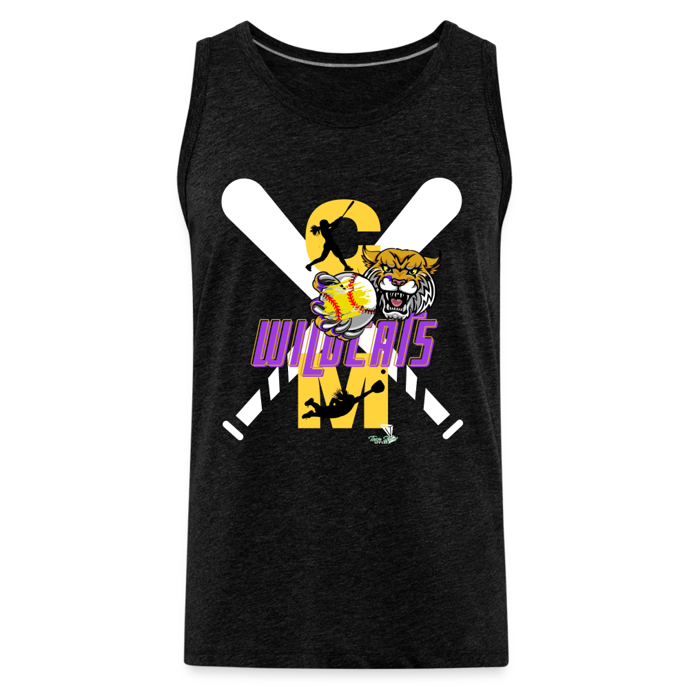 Carrier Mills Softball Men’s Premium Tank - charcoal grey