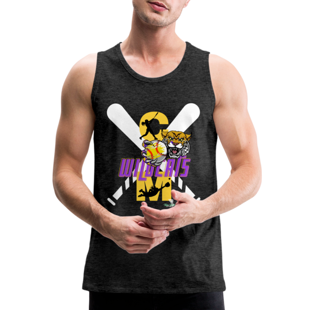 Carrier Mills Softball Men’s Premium Tank - charcoal grey