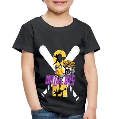 Carrier Mills Wildcats Softball Toddler Premium T-Shirt - black